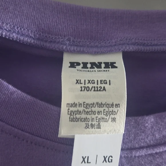 PINK Victoria's Secret Lavender Graphic Tee - Picture 3 of 4